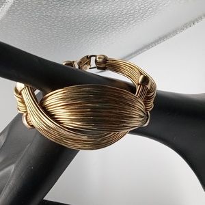 Napier Vintage wire wrap cuff bracelet